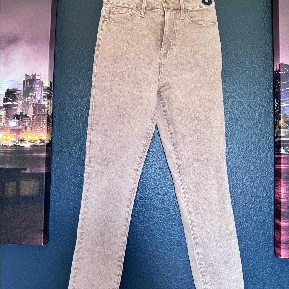 Frame Denim Women's Beige Skinny Jeans